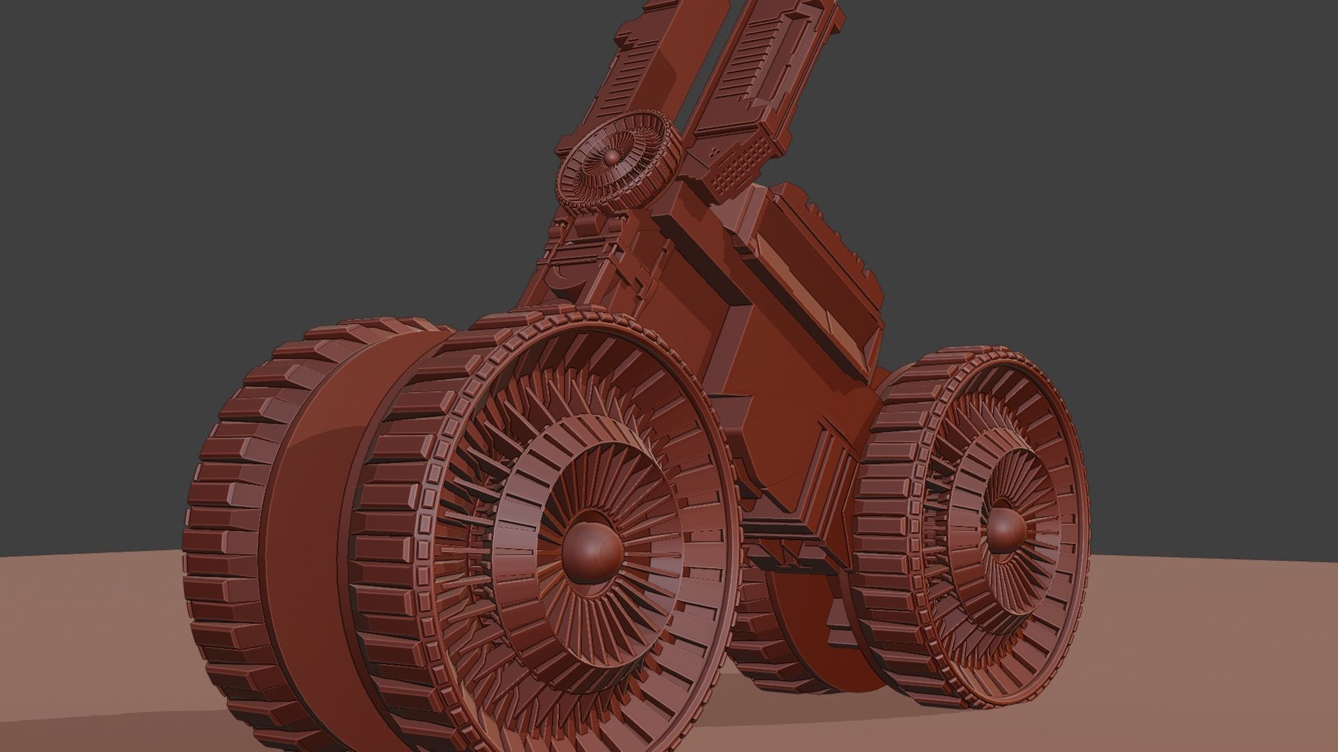Sci-fi Bike 3D Model Low-poly 3D model_9