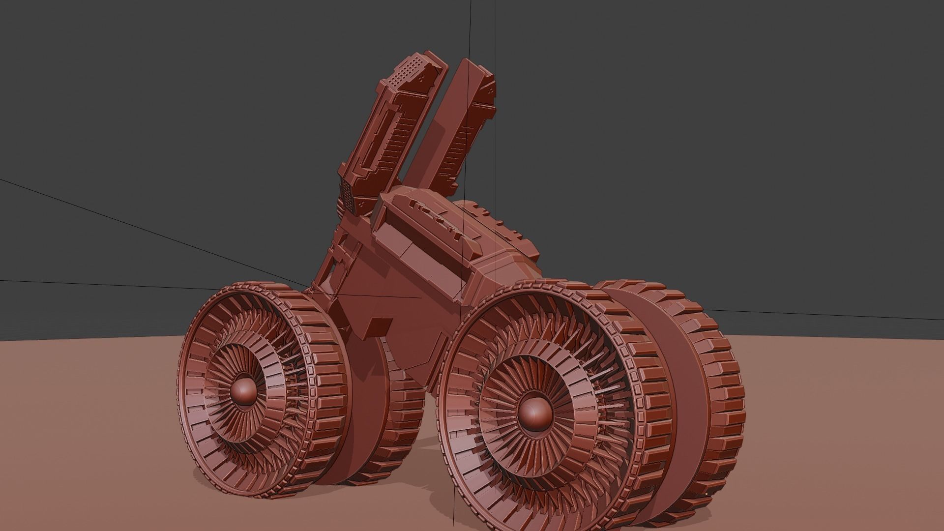 Sci-fi Bike 3D Model Low-poly 3D model_11