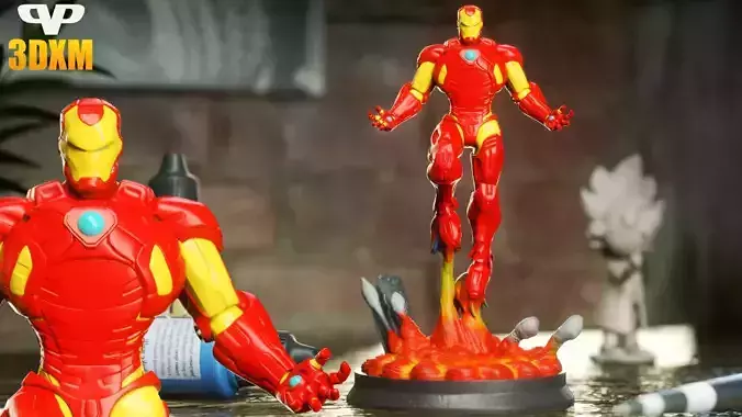 Iron-Man STL for 3D Printing ChibiSTL 3DXM