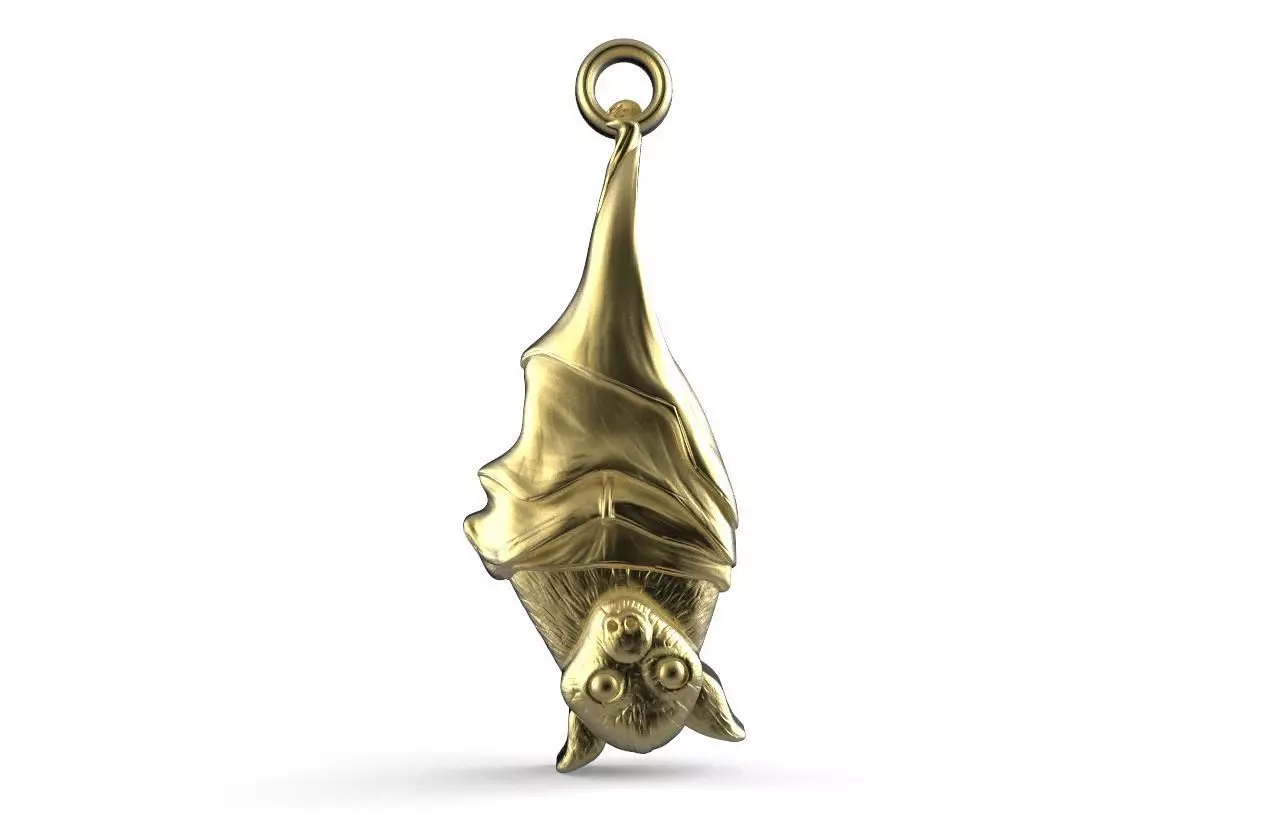 Bat pendant  3D print model_0