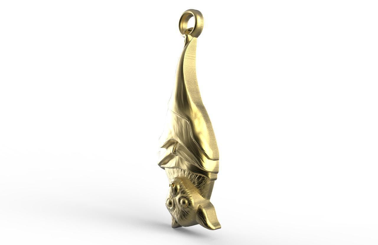 Bat pendant  3D print model_1