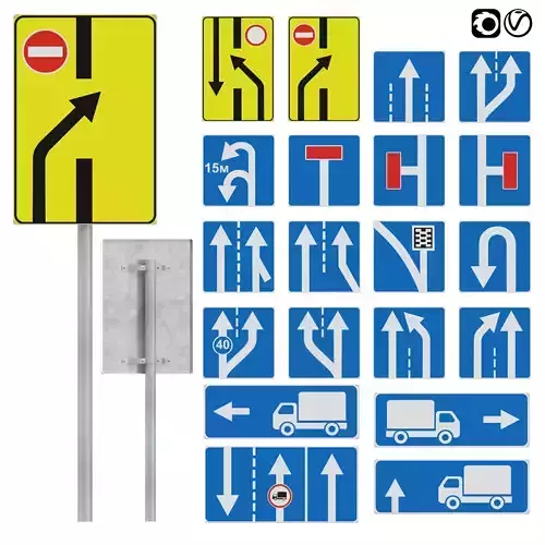 Information and indication signs set 2