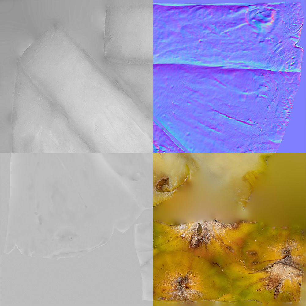 Pineapple 3D model_8