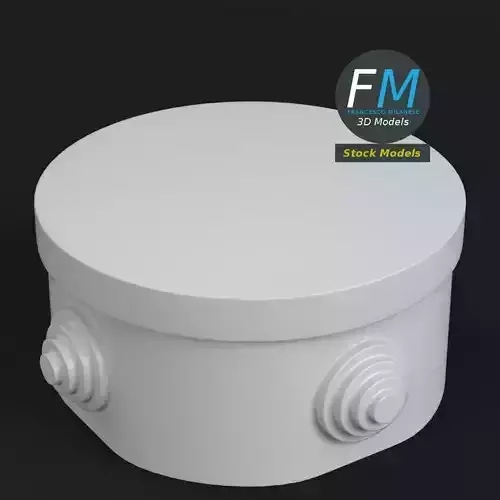 Round junction box 3D model