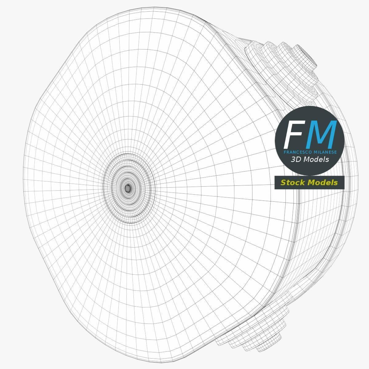 Round junction box 3D model_8