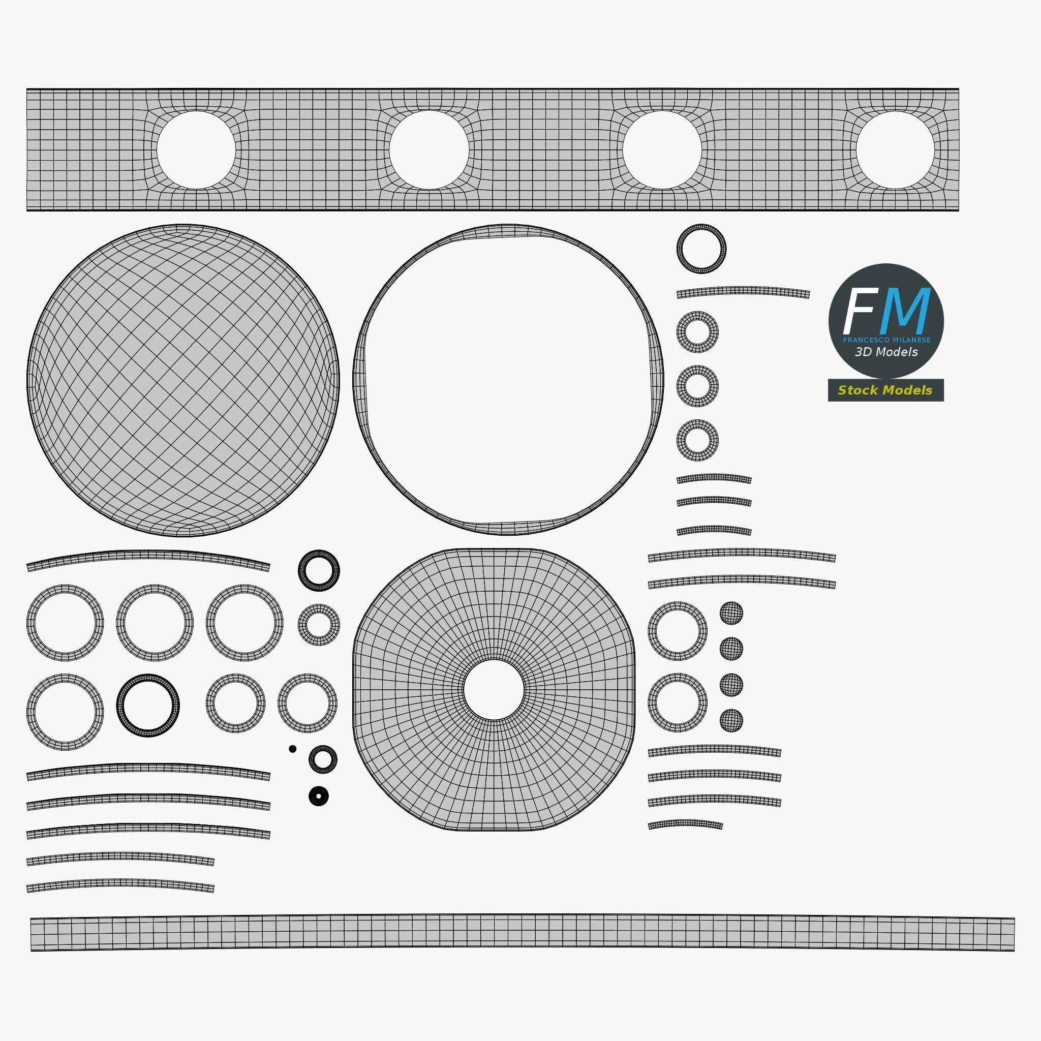 Round junction box 3D model_11