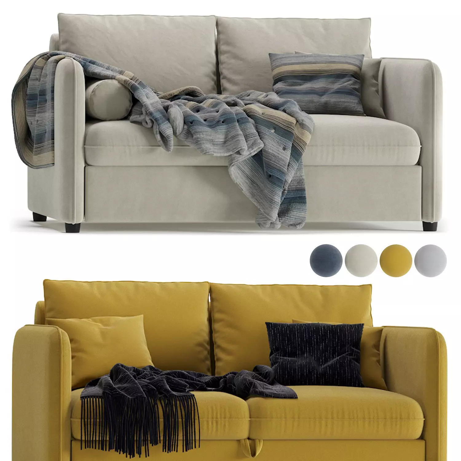 Mons Wagon Sofa By Skdesign 3D model_0