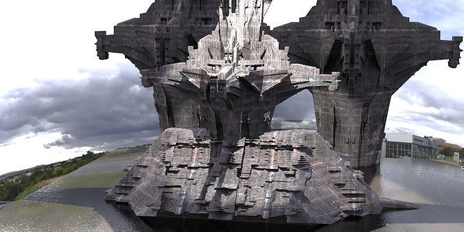 Aztec Colossal Tower Full Kit bash 3D model