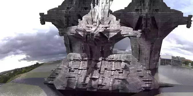 Aztec Colossal Tower Full Kit bash 3D model