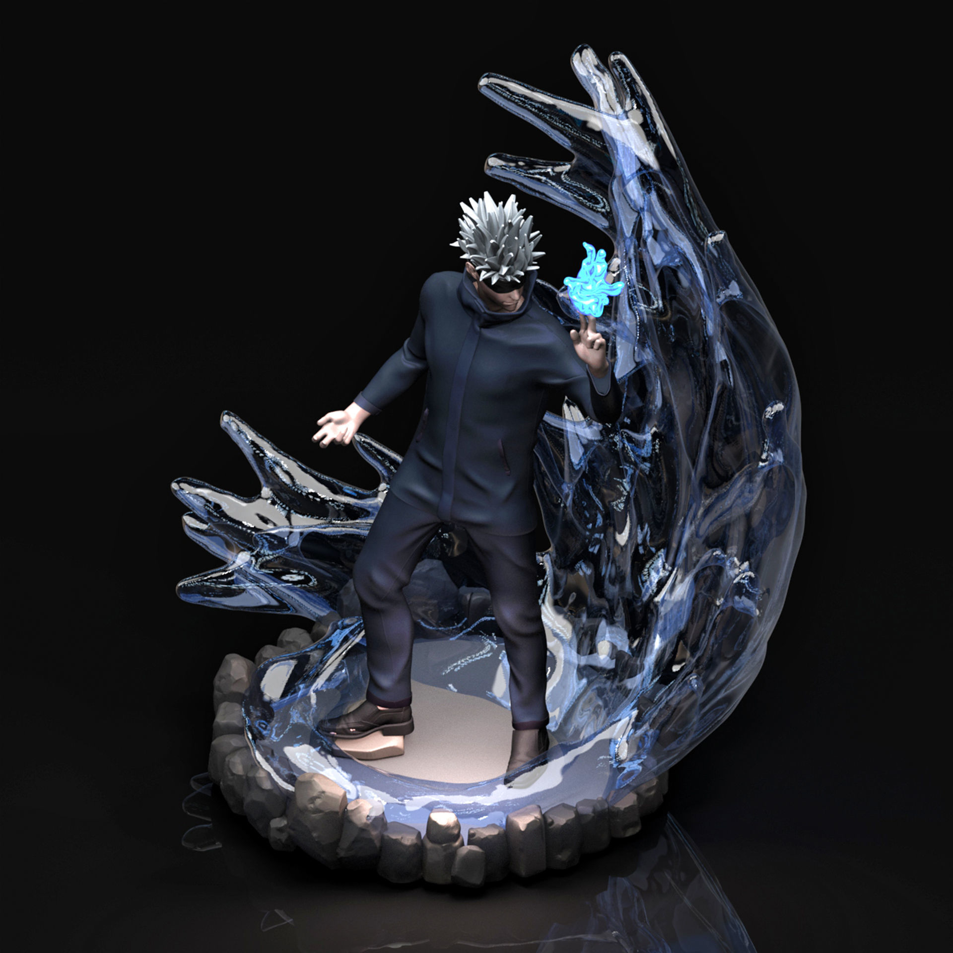 Gojo Satoru 3D Printable  3D print model_5