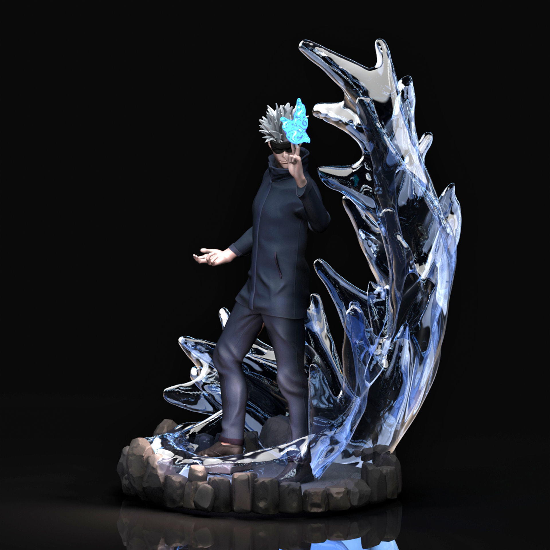 Gojo Satoru 3D Printable  3D print model_1