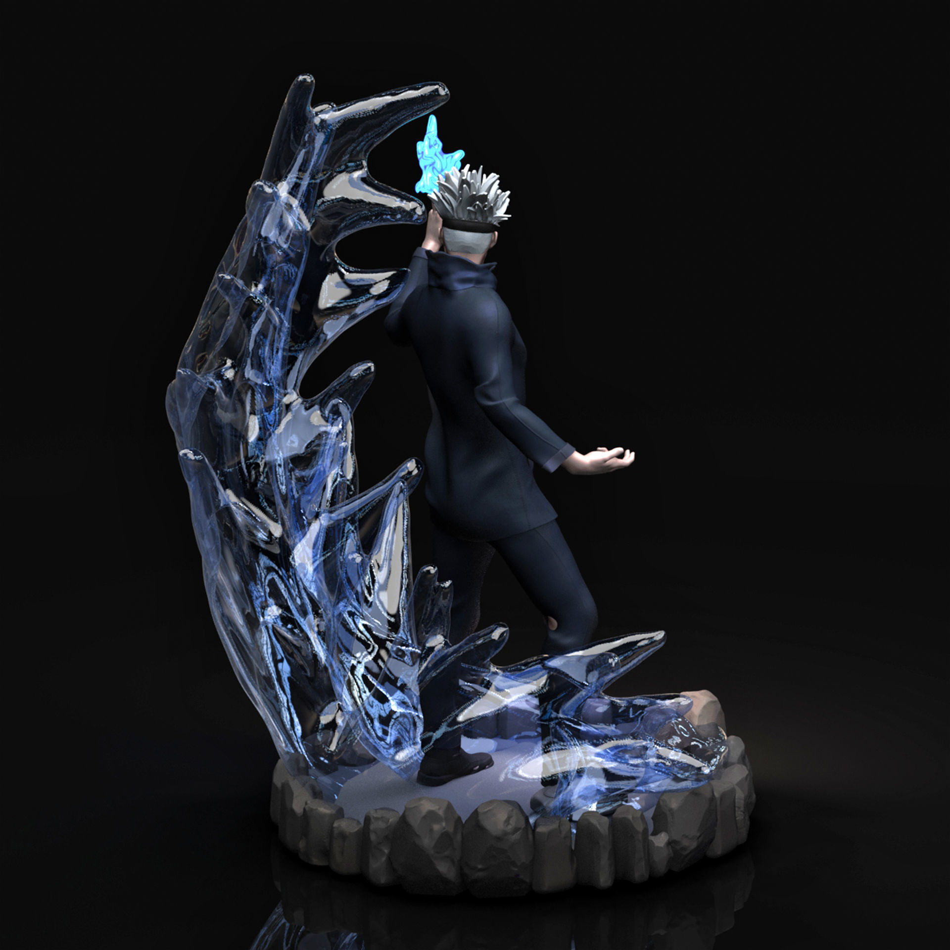 Gojo Satoru 3D Printable  3D print model_2