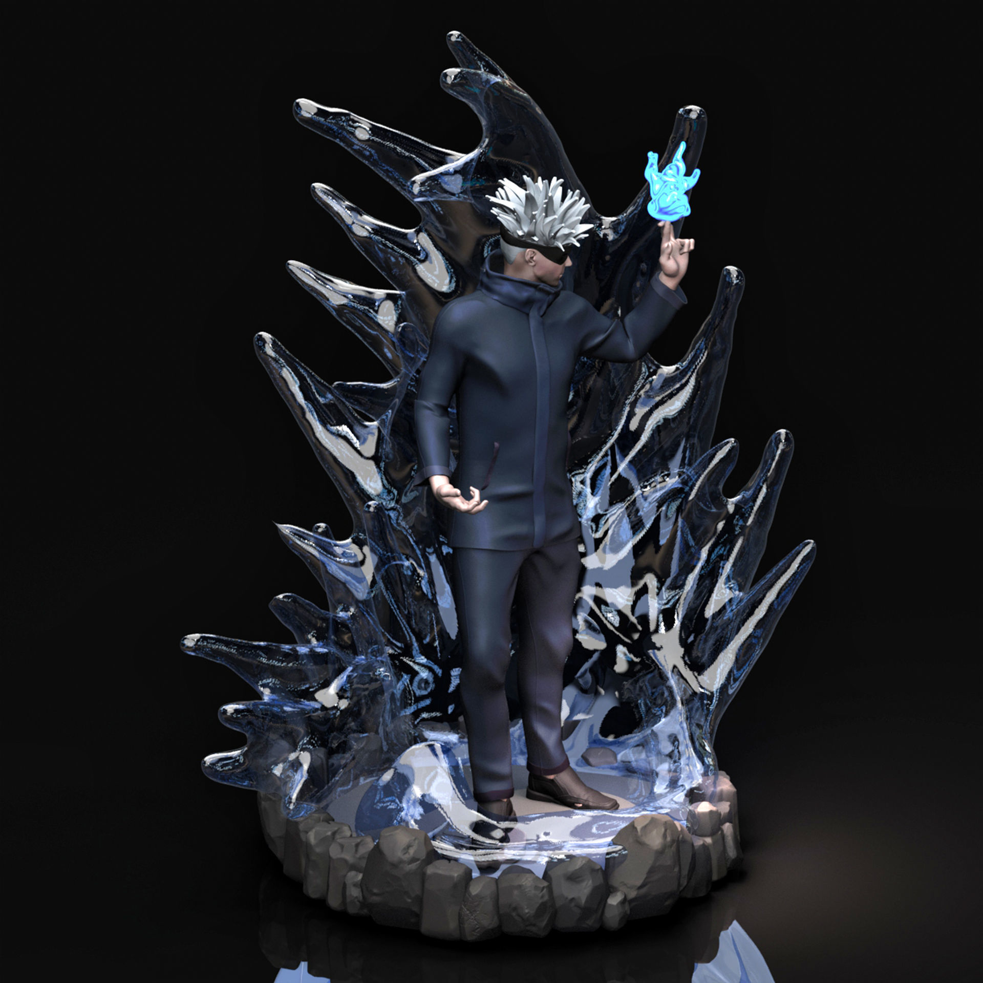 Gojo Satoru 3D Printable  3D print model_3