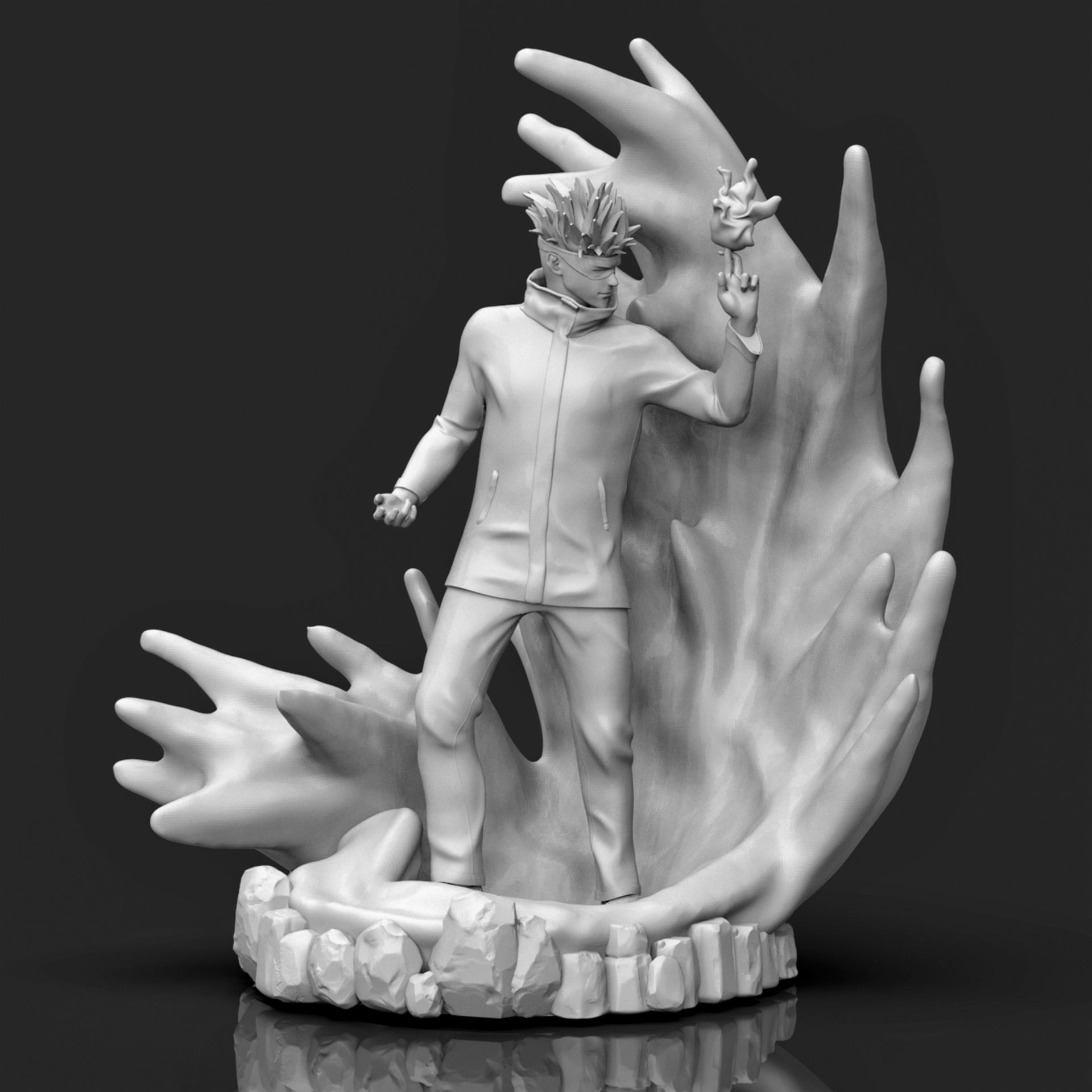 Gojo Satoru 3D Printable  3D print model_8