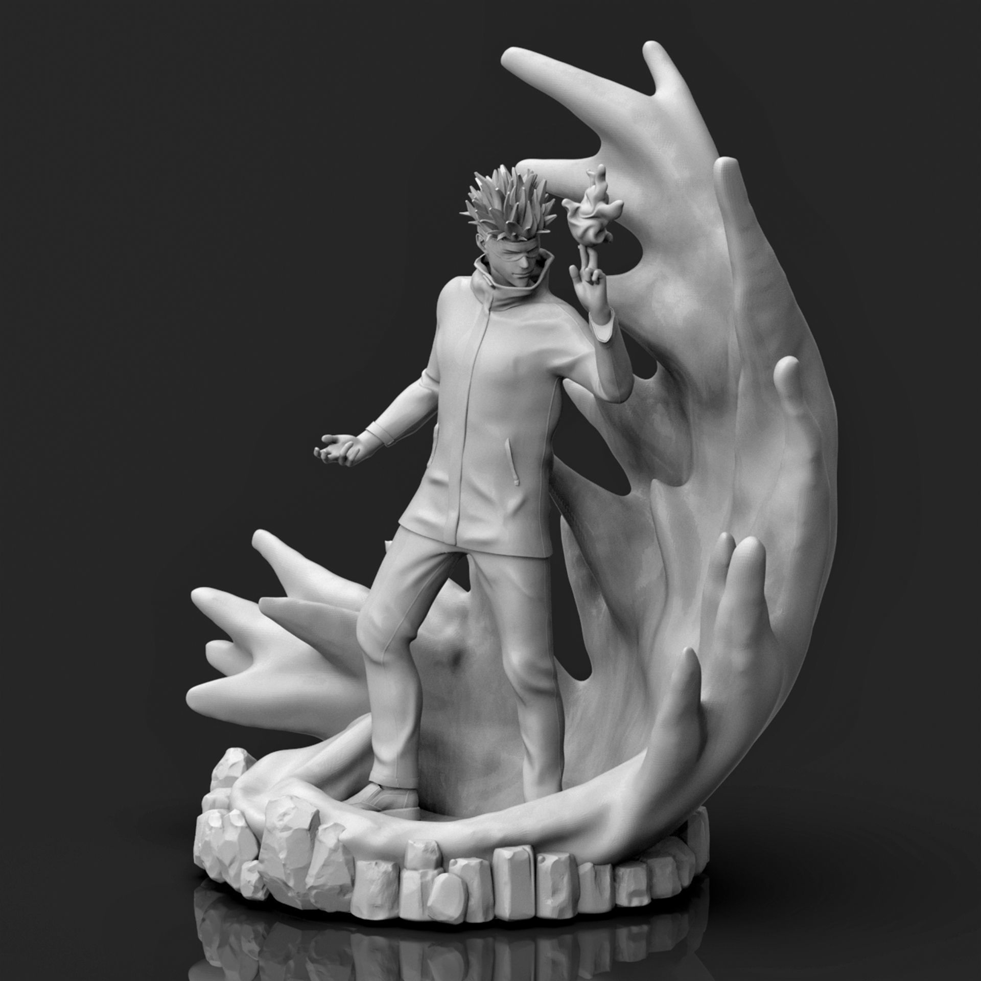 Gojo Satoru 3D Printable  3D print model_9