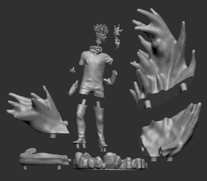 Gojo Satoru 3D Printable  3D print model_15