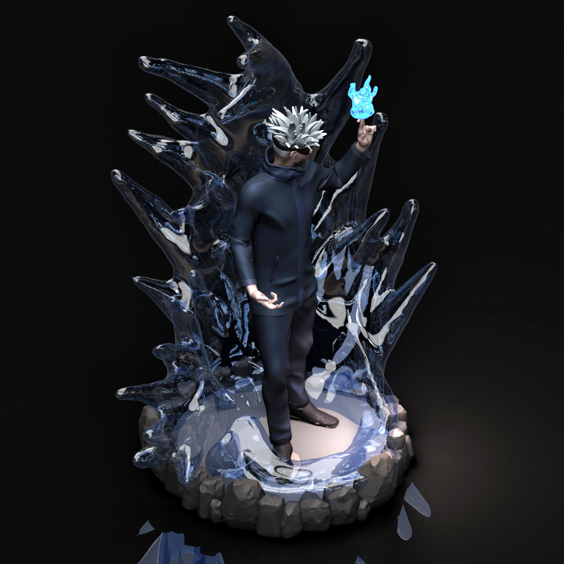 Gojo Satoru 3D Printable  3D print model_6