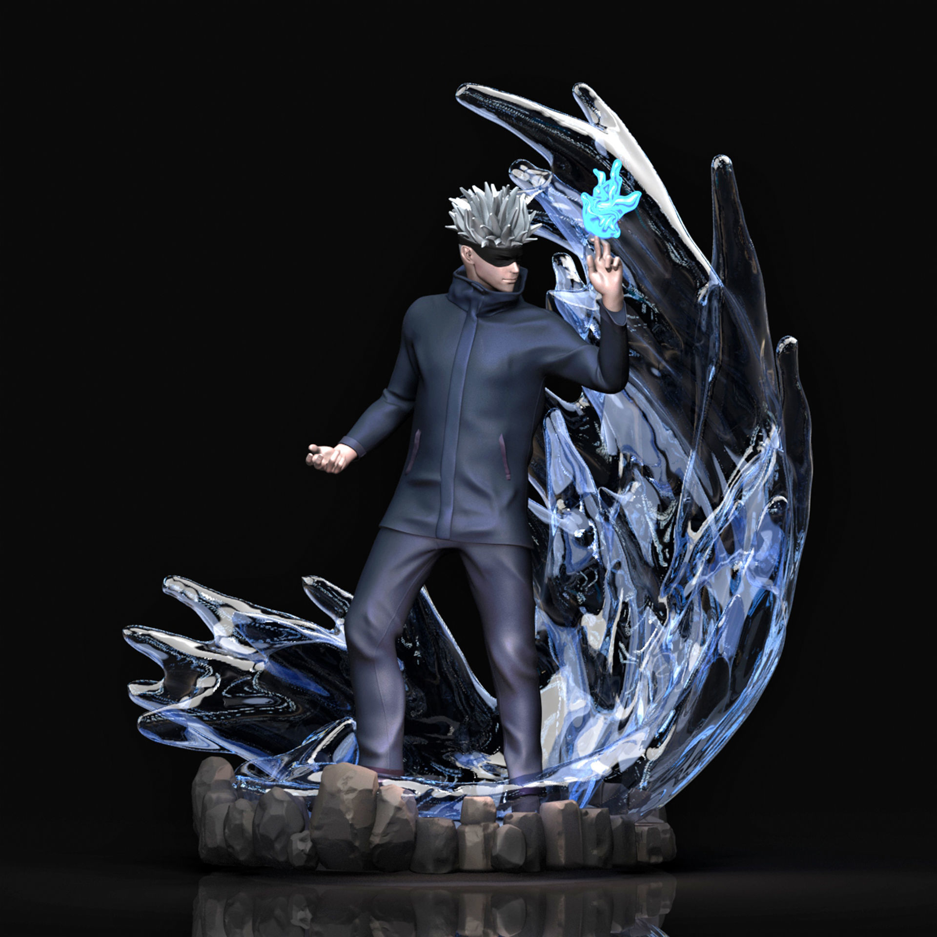 Gojo Satoru 3D Printable  3D print model_7