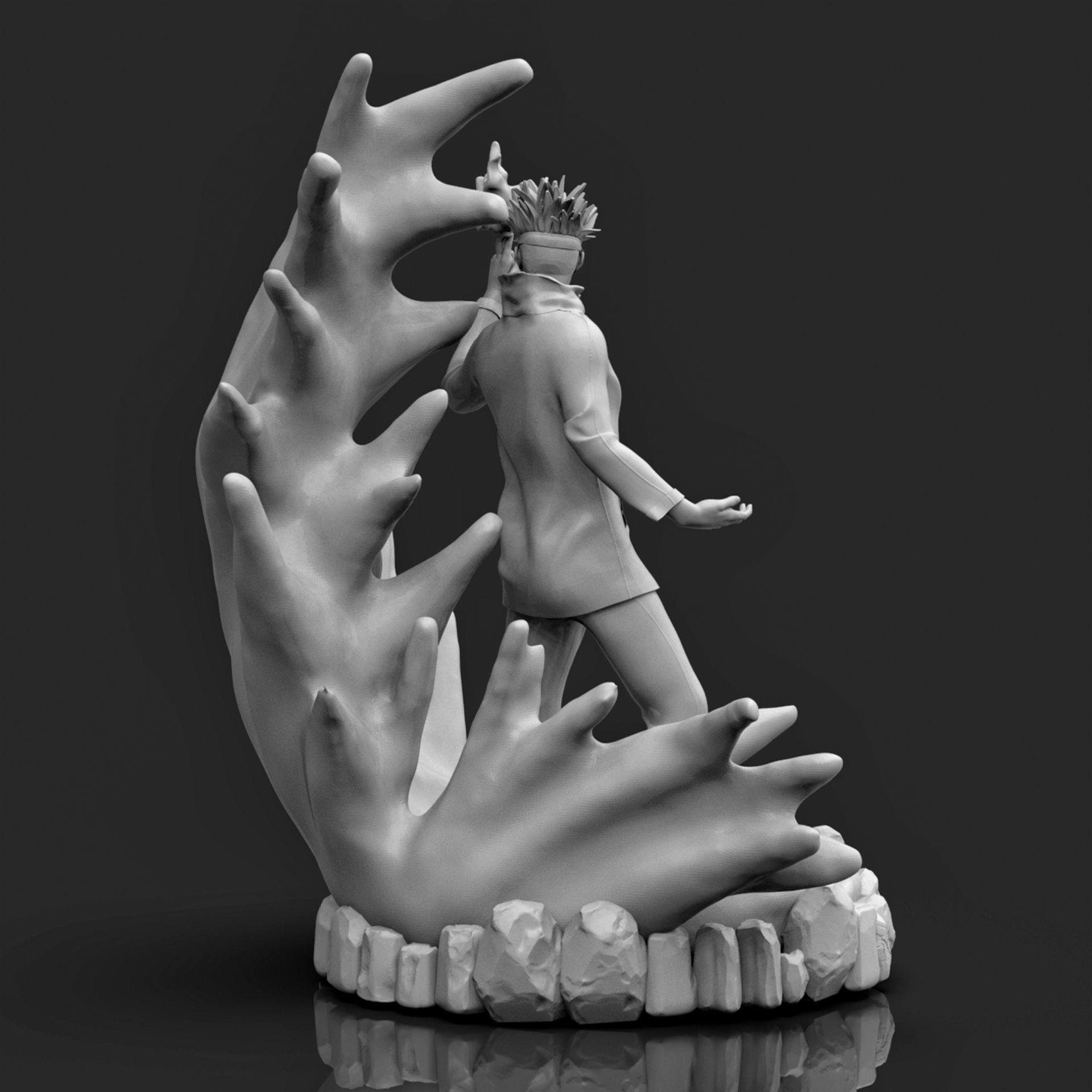 Gojo Satoru 3D Printable  3D print model_11