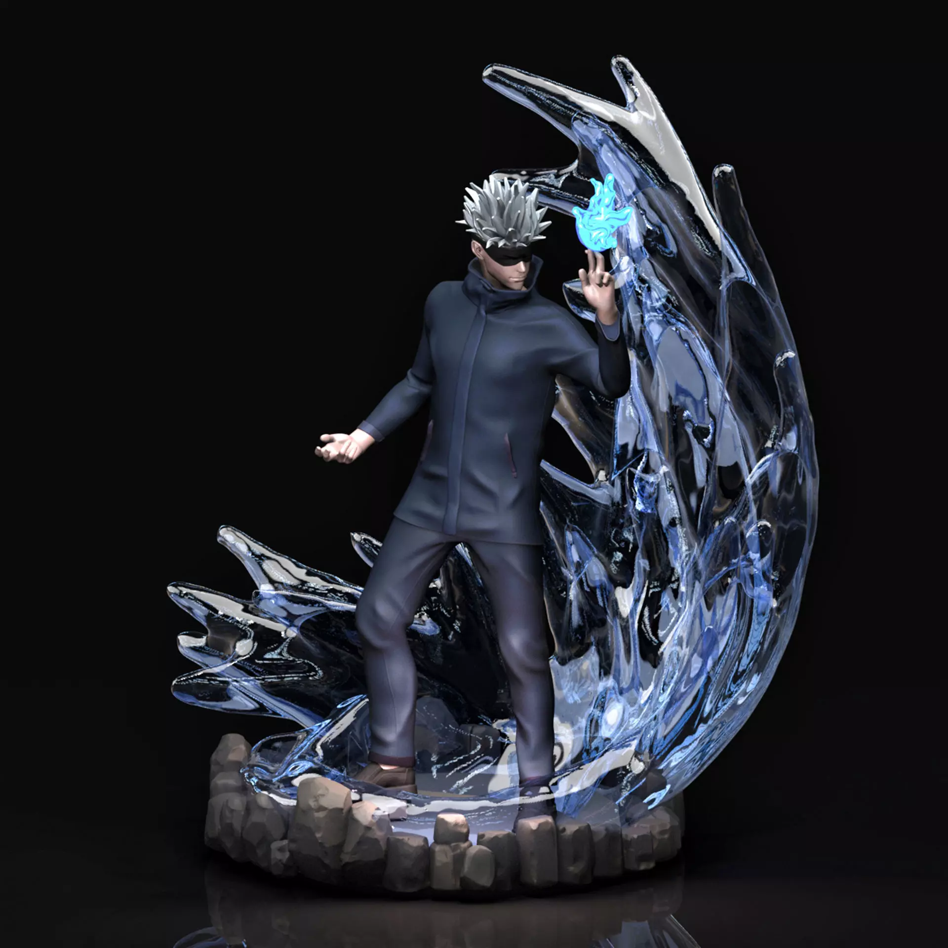 Gojo Satoru 3D Printable  3D print model_0