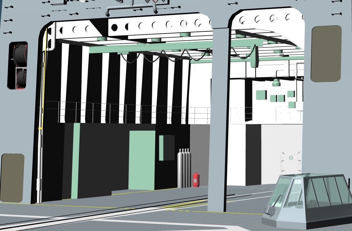 JMSDF Takanami class destroyer DD104 kirisame 3D model_27