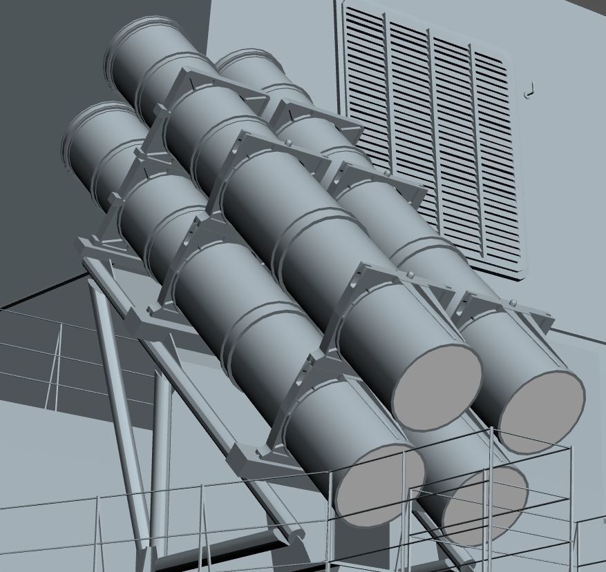 JMSDF Takanami class destroyer DD104 kirisame 3D model_16