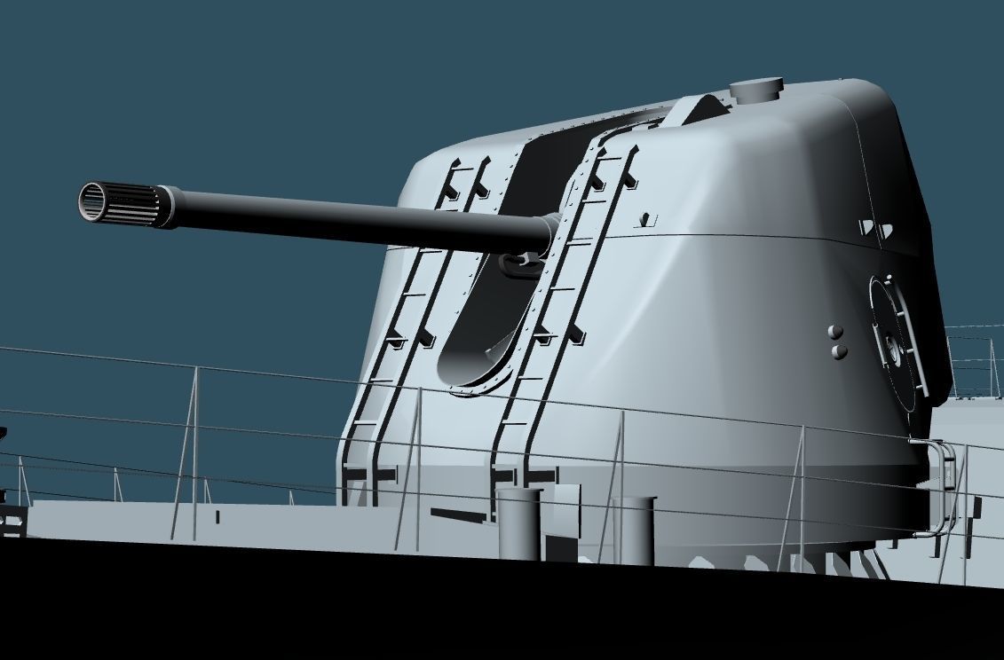 JMSDF Takanami class destroyer DD104 kirisame 3D model_24