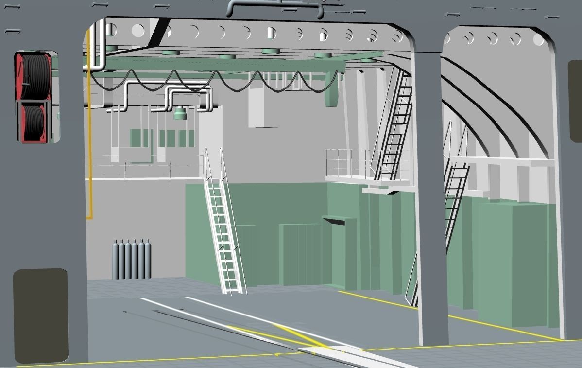 JMSDF Takanami class destroyer DD104 kirisame 3D model_26