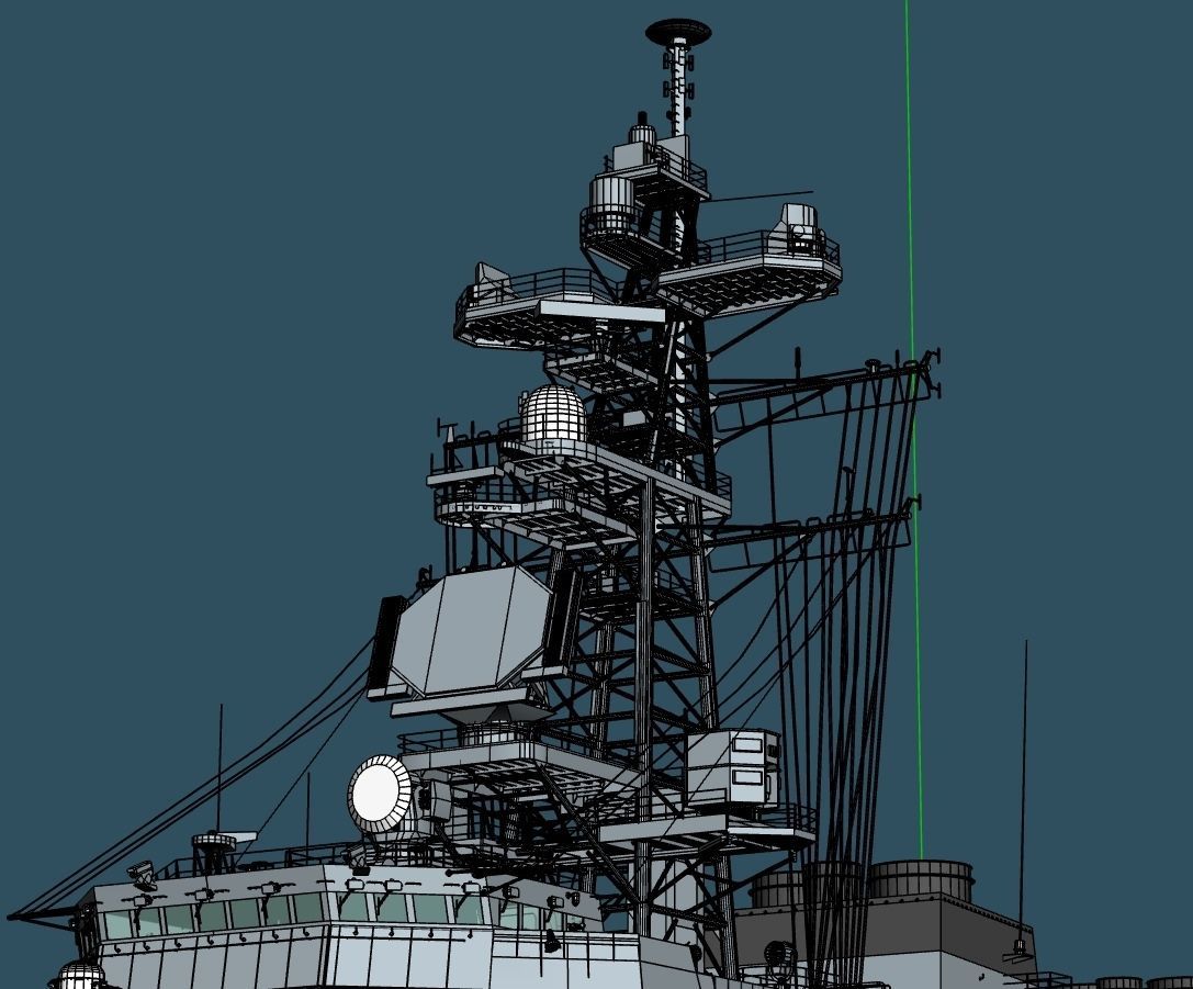 JMSDF Takanami class destroyer DD104 kirisame 3D model_19