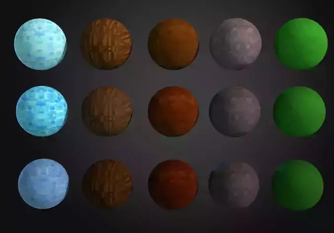 15 nature pixels textures for games pack