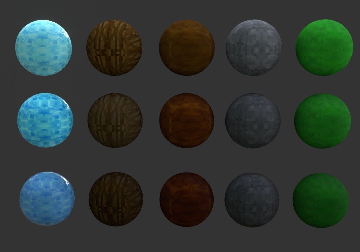 Texture 15 nature pixels textures for games pack VR / AR / low-poly ...