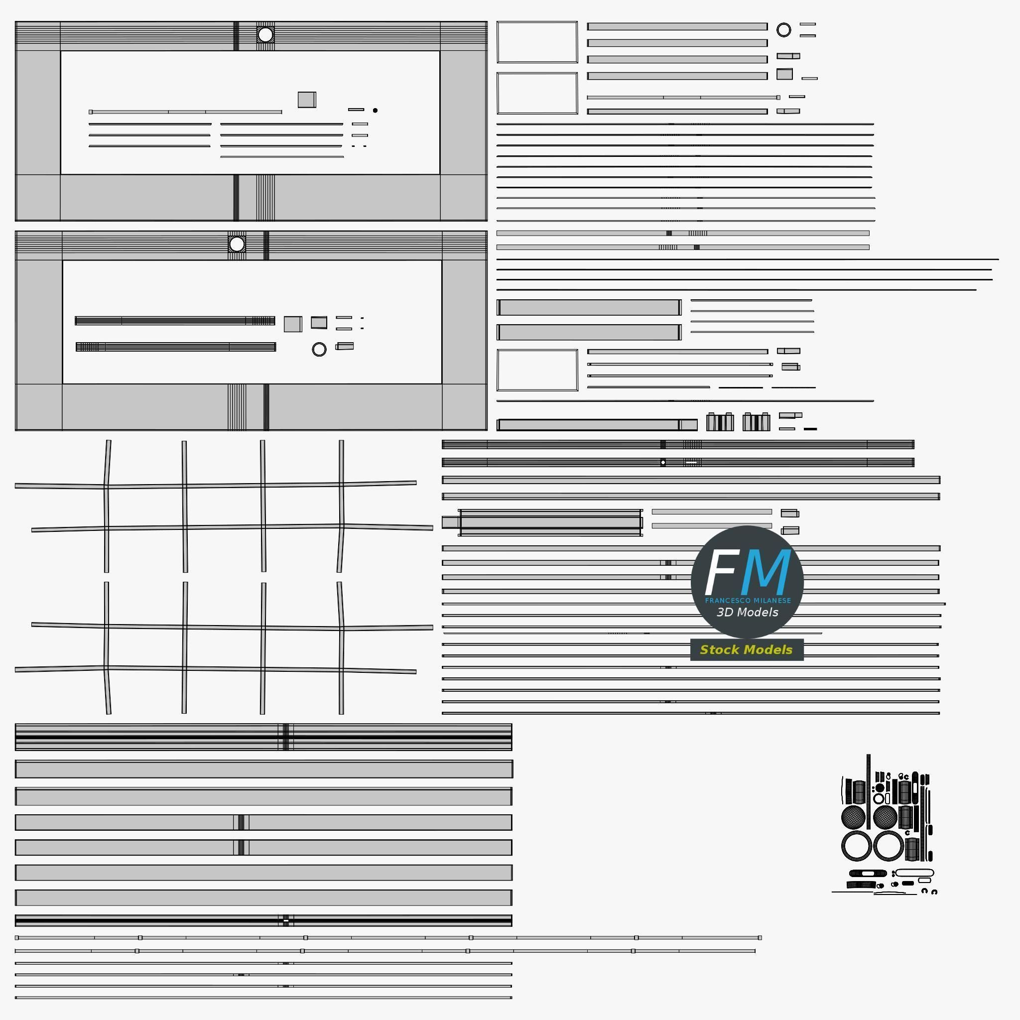 Sliding glass door 2 3D model_11