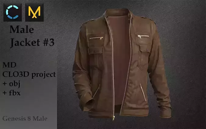 Mens leather jacket 2