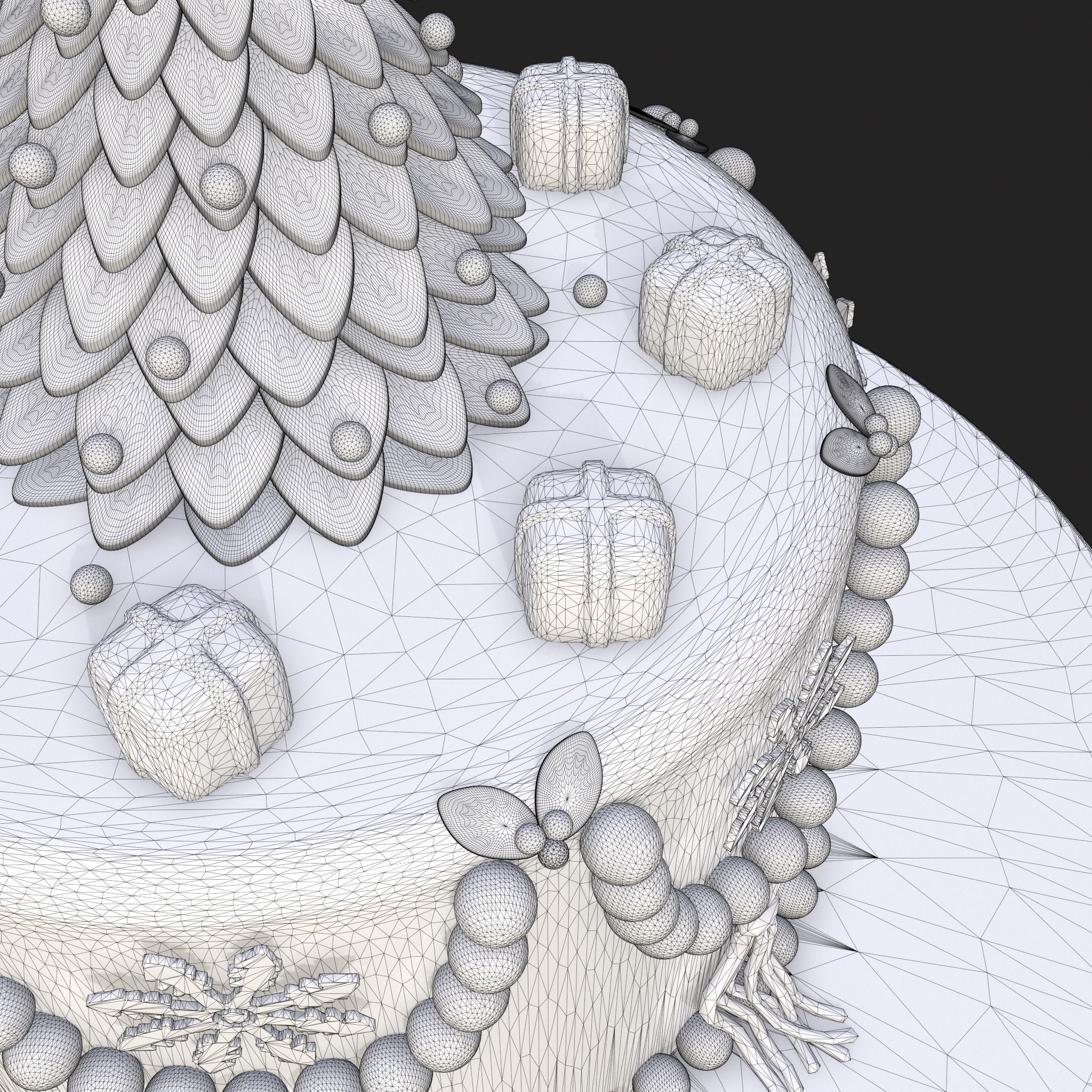 Christmas Tree Cake  3D print model_16
