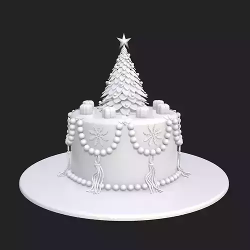 Christmas Tree Cake  3D print model