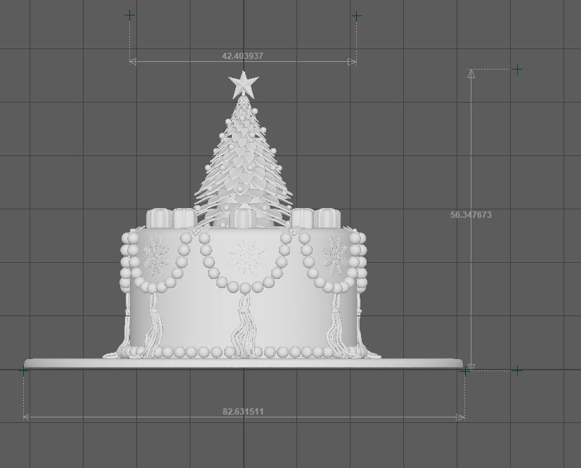 Christmas Tree Cake  3D print model_14