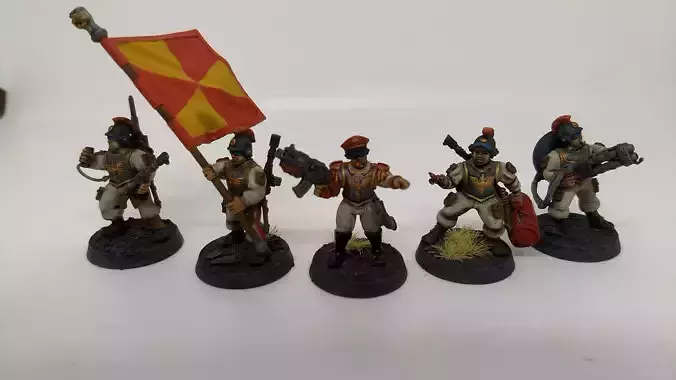 Hive-City Guard Officers and Command Squad