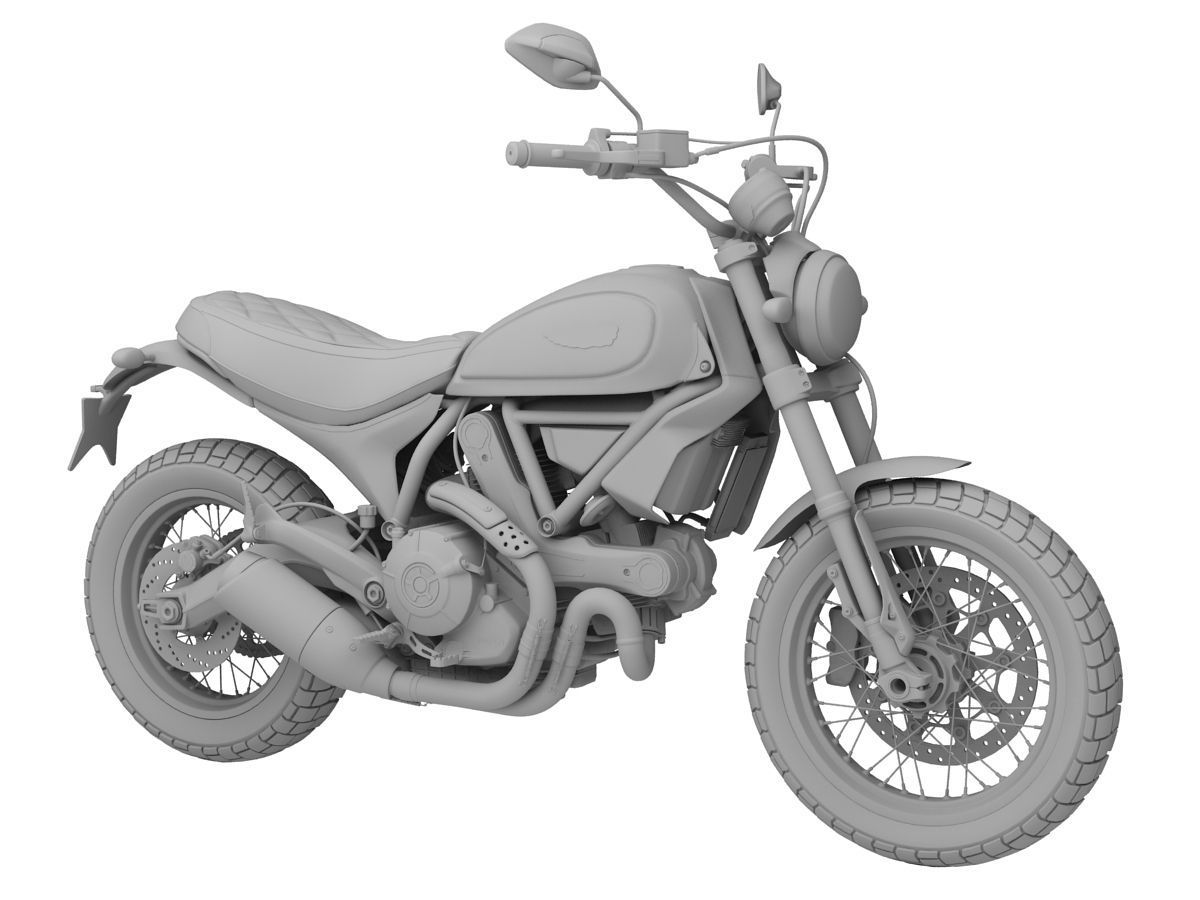 Ducati Scrambler Classic 2016 3D model_10