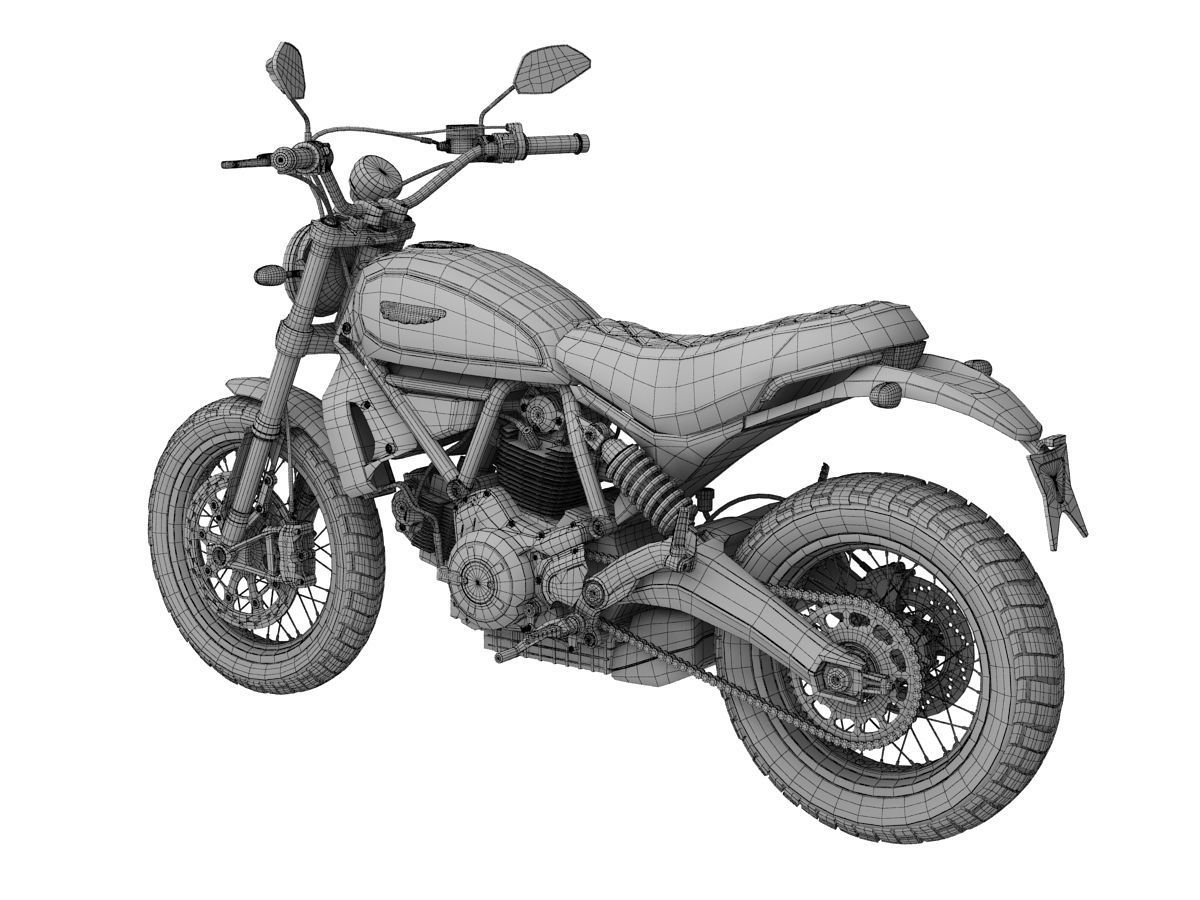 Ducati Scrambler Classic 2016 3D model_16