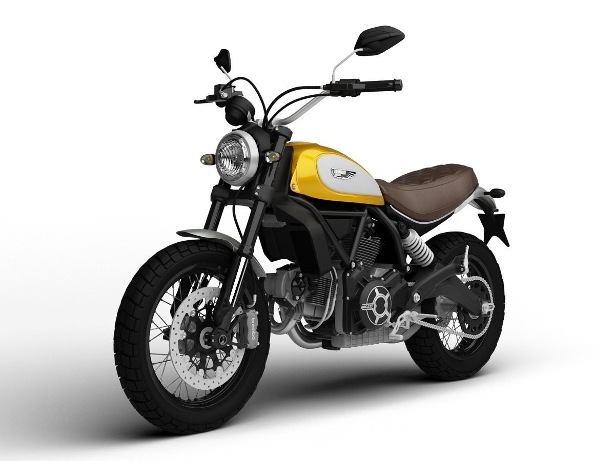 Ducati Scrambler Classic 2016 3D model_3