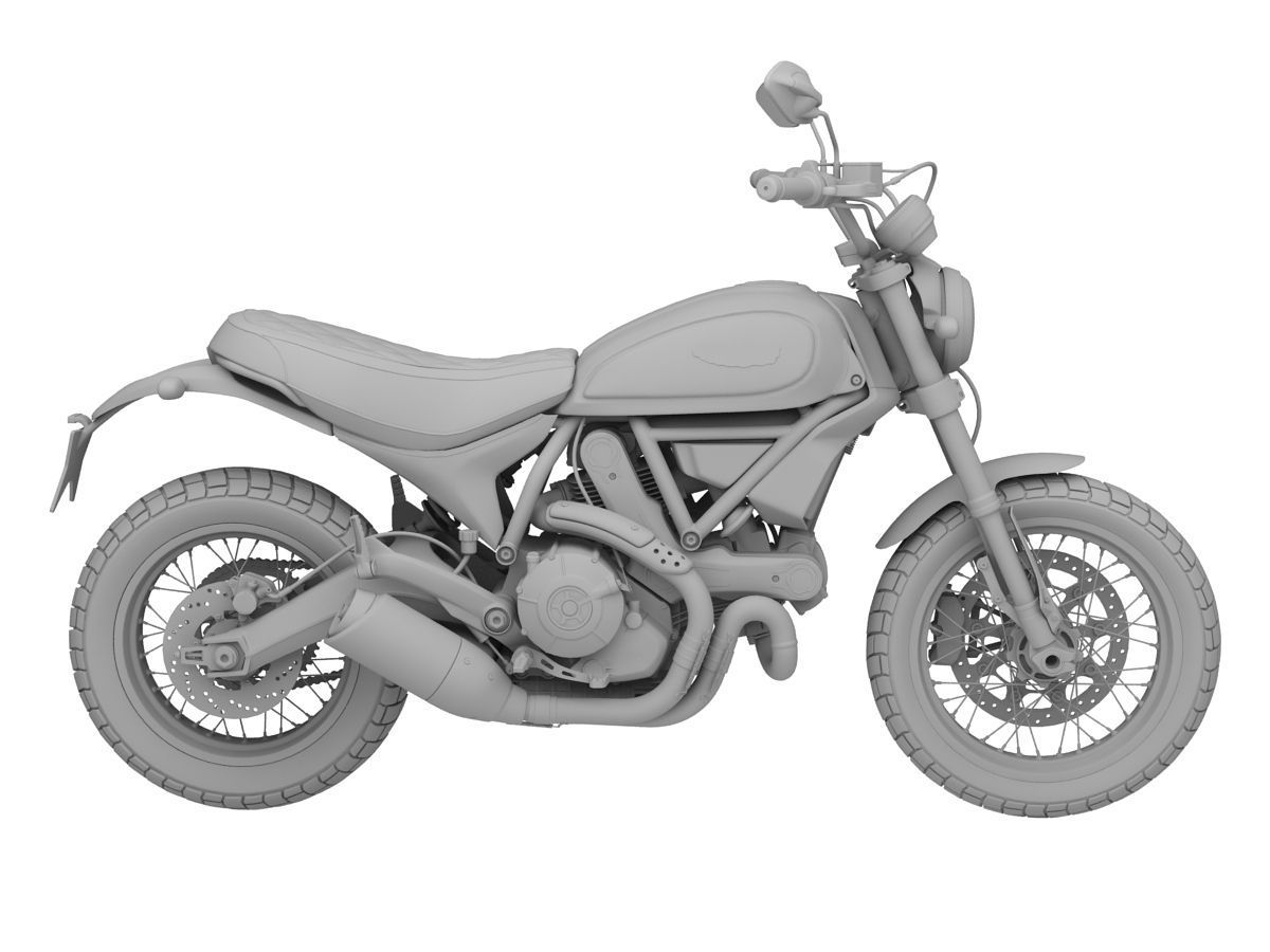 Ducati Scrambler Classic 2016 3D model_9