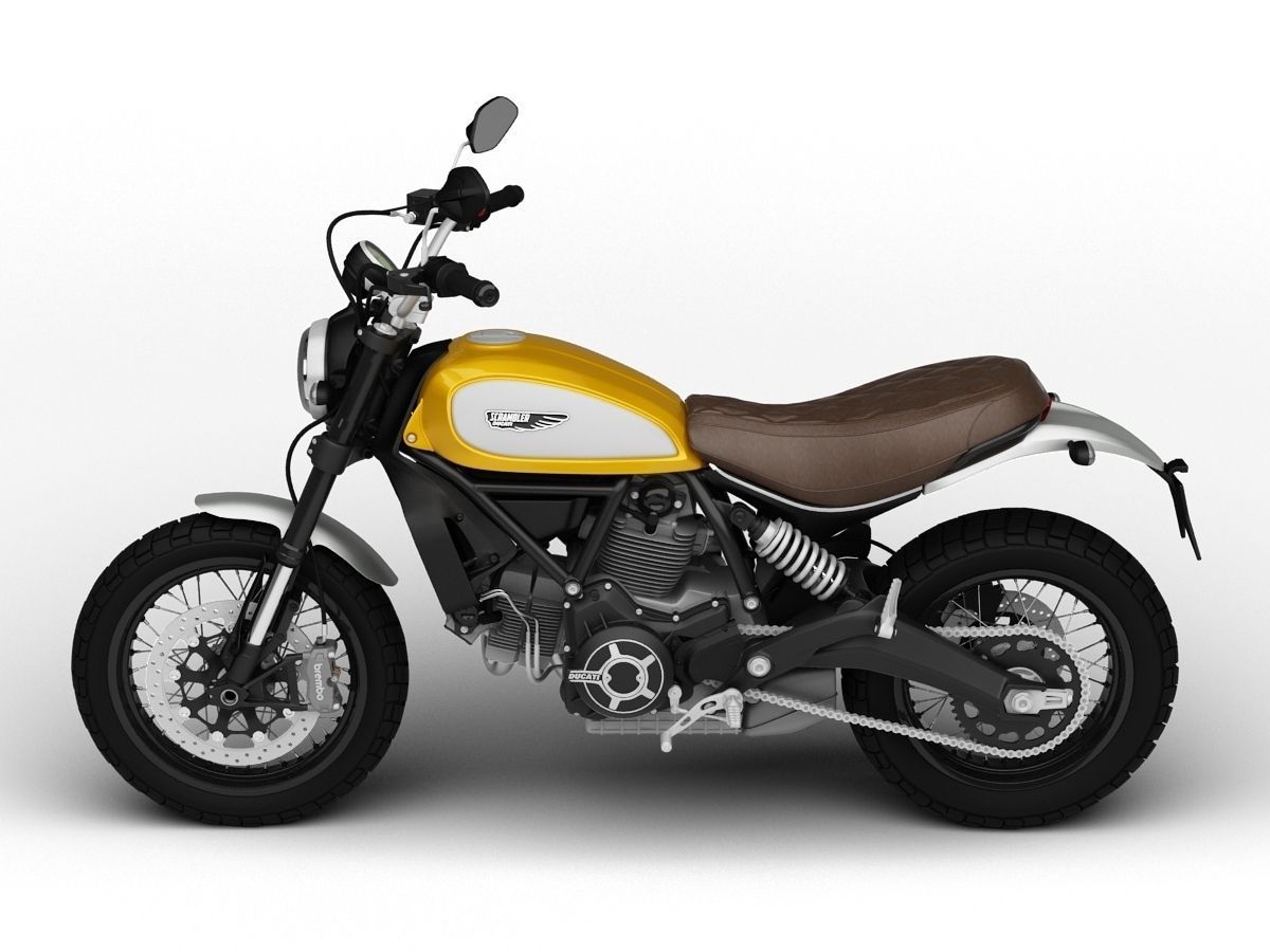 Ducati Scrambler Classic 2016 3D model_4