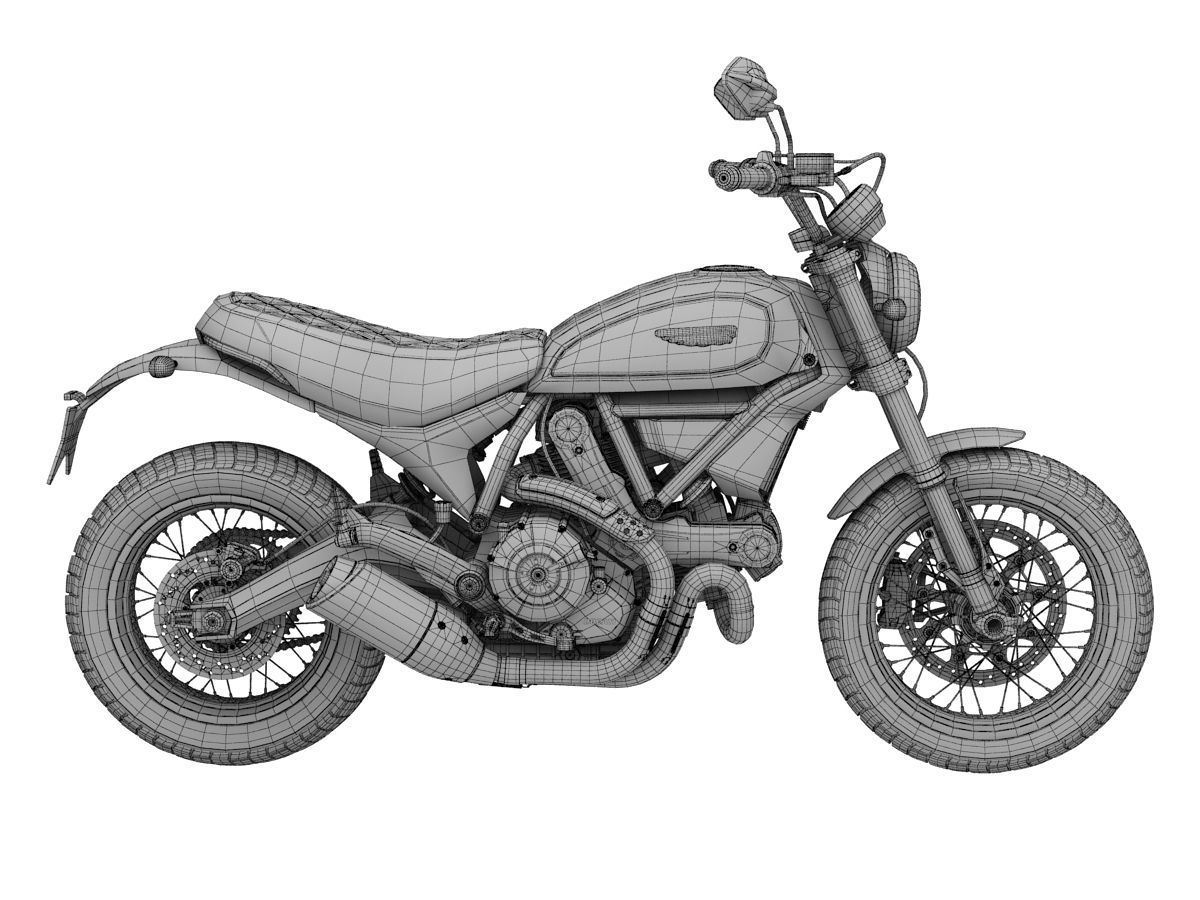 Ducati Scrambler Classic 2016 3D model_13
