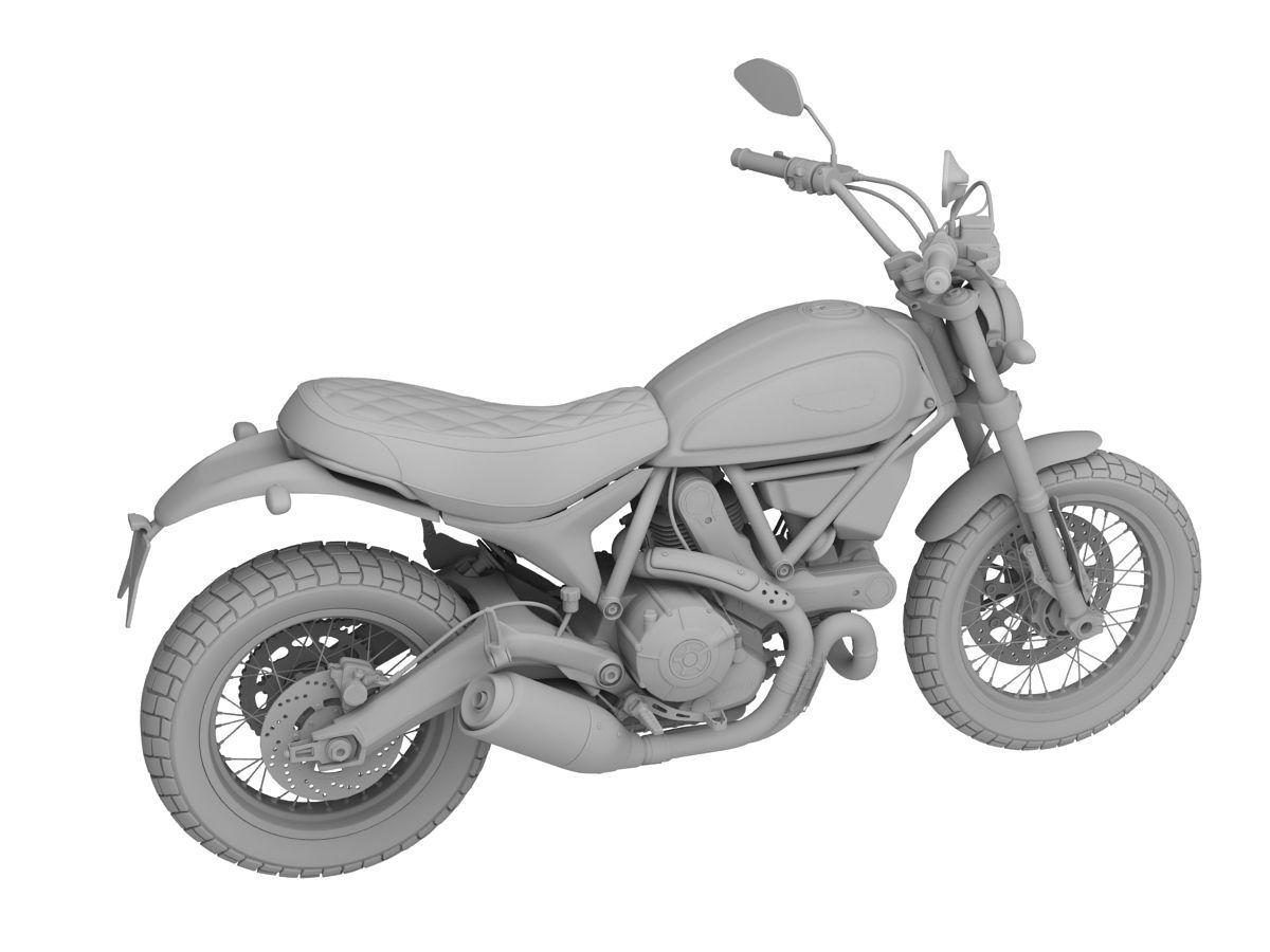 Ducati Scrambler Classic 2016 3D model_11