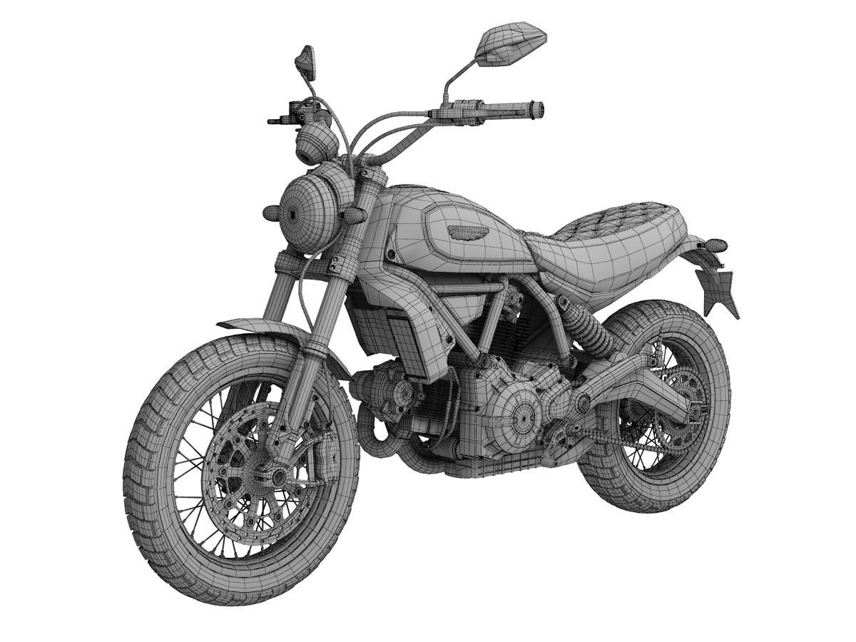 Ducati Scrambler Classic 2016 3D model_14