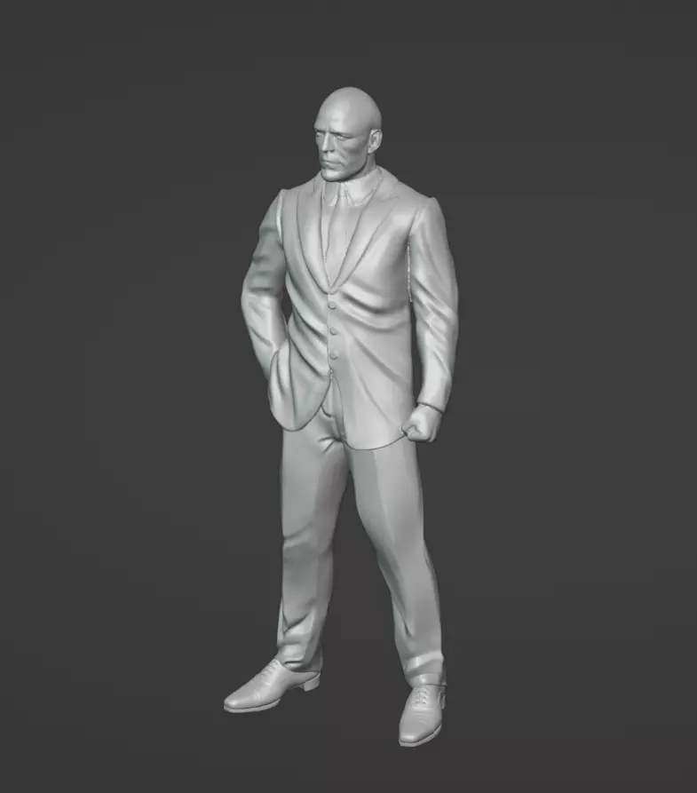 FIGURE JASON STATHAM CHARACTER SCALE 164 3D print model