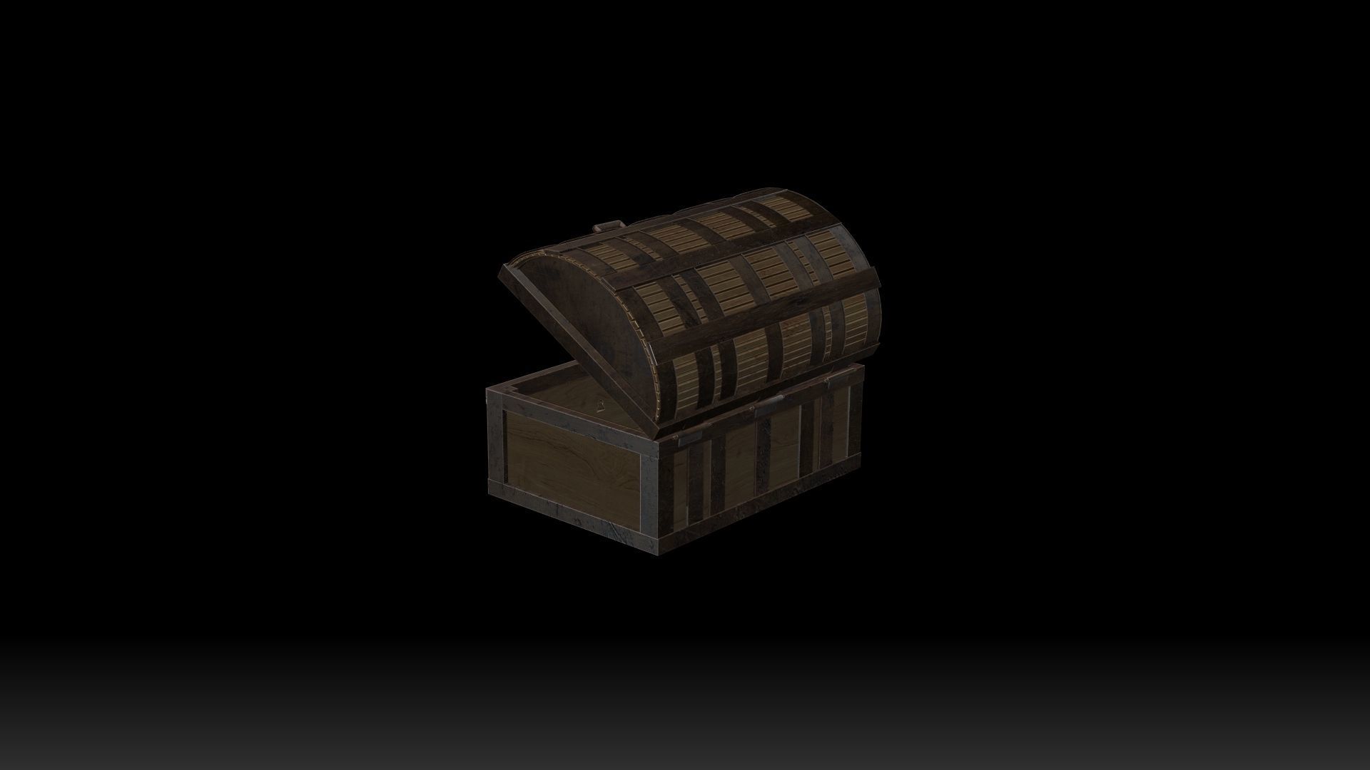 Treasure Chest Box 5 Low-poly 3D model_3