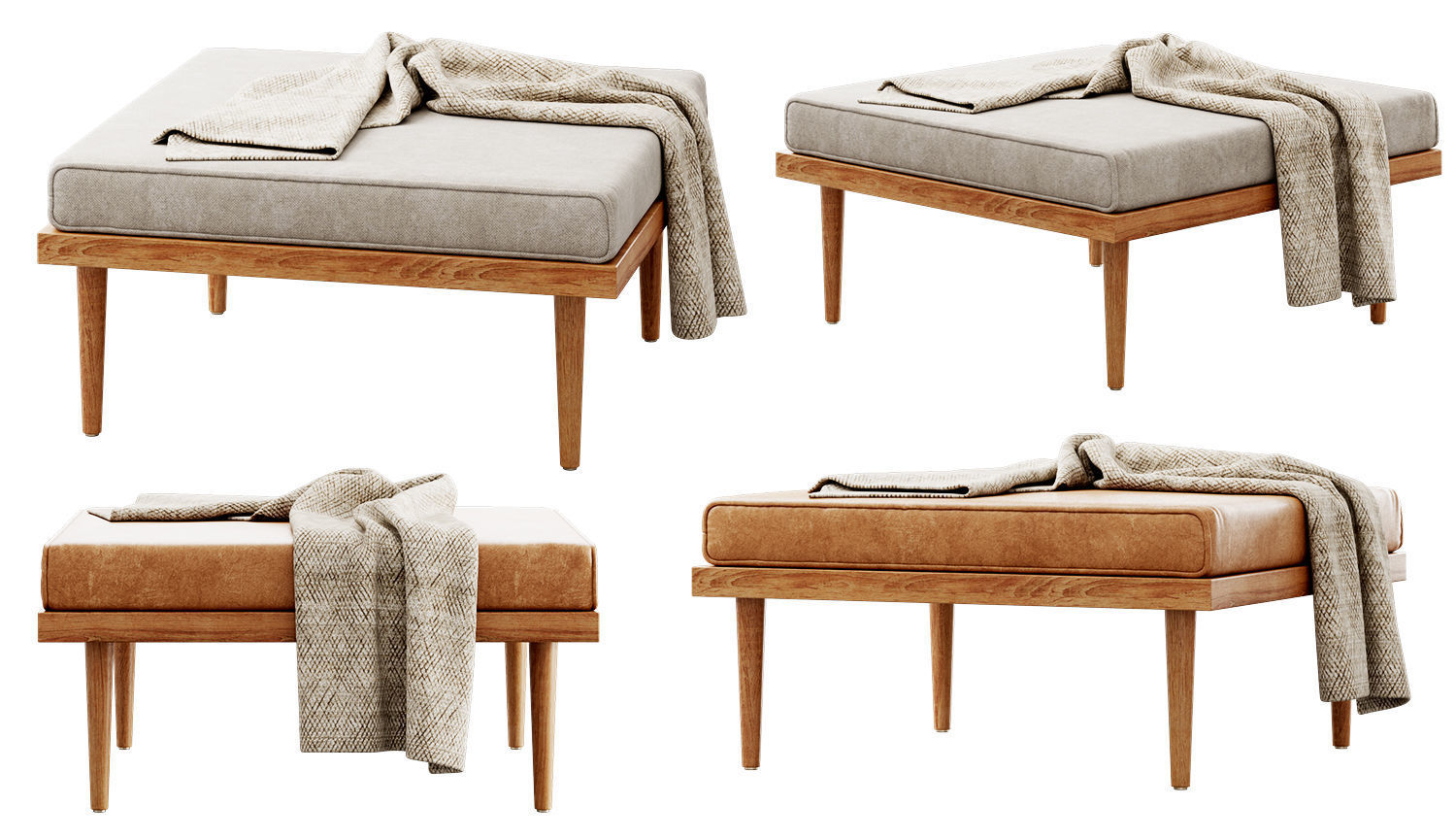 Ottoman by Casara Modern 3D model_15