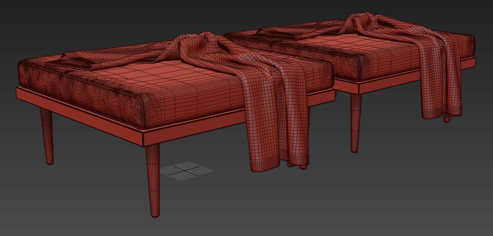 Ottoman by Casara Modern 3D model_11