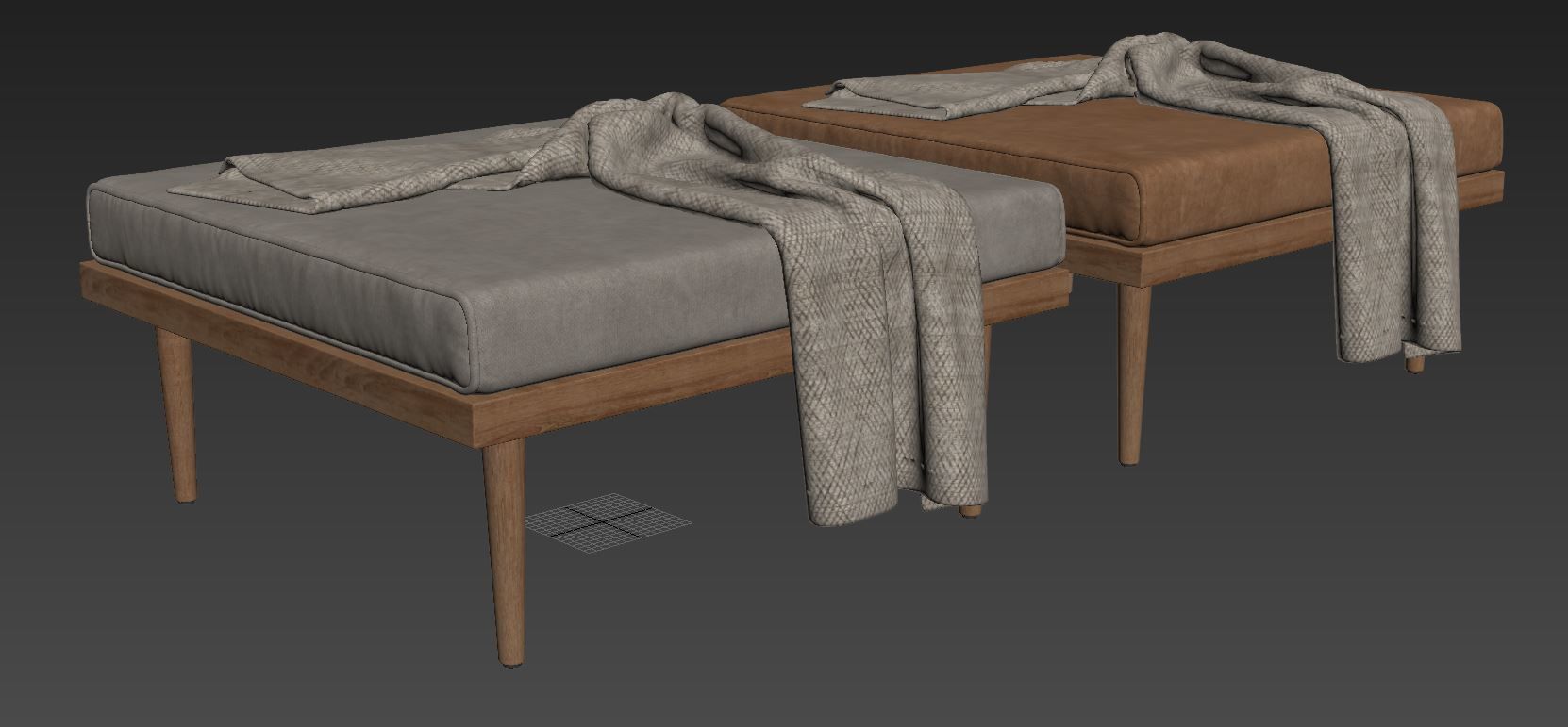 Ottoman by Casara Modern 3D model_10